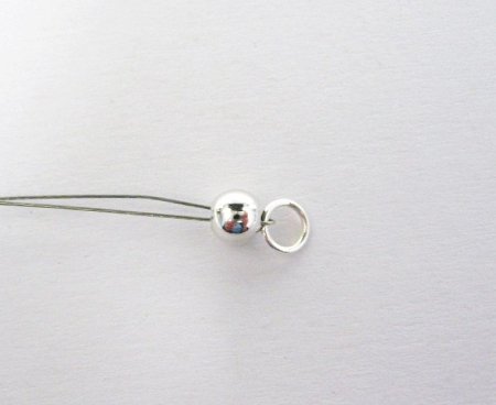 Preview: 2 Kaschierperlen, 5 mm Kalotten 925er Sterling Silber